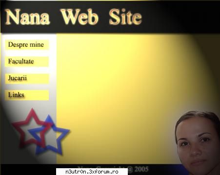 Pareri Despre SITE !!! - Uite un screen al unui site realizat de prietena - Forum SITE !
